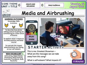 Media Airbrushing + Body Image - PSHE