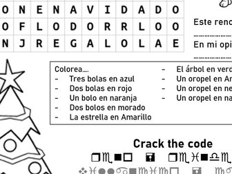 Spanish Christmas KS3 worksheet