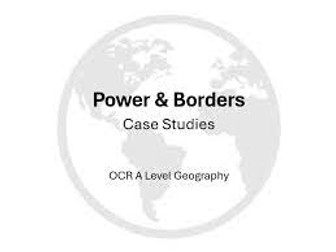 Geography OCR  Power and Borders Podcast Human Interactions