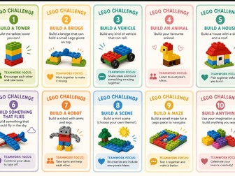 Lego Build Challenge Cards