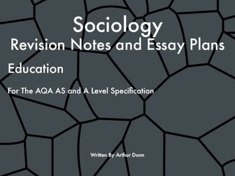 Education Revision Notes and Essay Plans