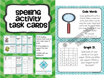 Spelling Activities For Any Spelling List