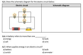 distance learning electric circuits worksheet