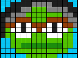 Colouring by Ratios and Equations - Oscar the Grouch, 30 Student Mosaic
