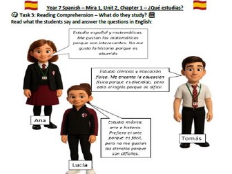 🎯 Year 7 Spanish – Mira 1 Unit 2 Complete Bundle