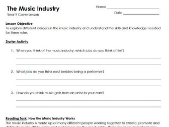 Music Industry Cover Lesson