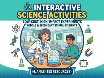 Low-Cost Science Experiments Booklet (10 Physics, Chemistry & Biology Practicals)