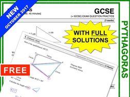 GCSE 9-1 Exam Question Practice (Pythagoras)