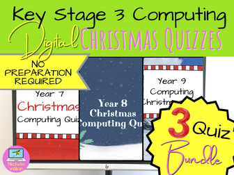 Christmas Computing Quiz Bundle – Key Stage 3