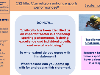 Religion & Sport (Complete Unit)