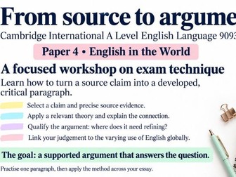 A step-by-step guide to writing an essay for Paper 4 CIE English in the World