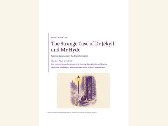 Jekyll and Hyde model answers at three levels: science and Lanyon
