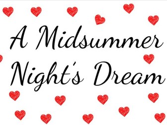 A Midsummer Night's Dream Plot Timeline