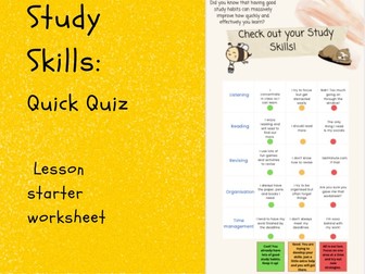 Study Skills Quick Quiz