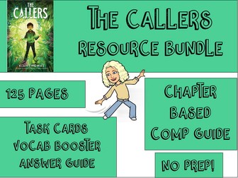 Huge Resource Bundle - The Callers - Stage 2/3 Comprehension Guide -Task Cards
