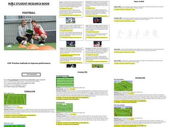 Cambridge National - Sport Studies.  RO52 - LO4 Virtual Research and Work Booklets