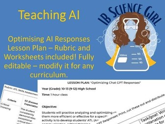 Optimising AI Responses Lesson Plan and Resources