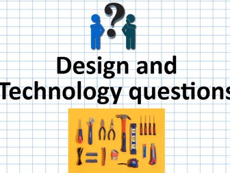 Design and Technology questions starter