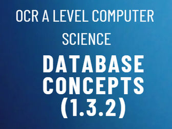 Database concepts (A Level)