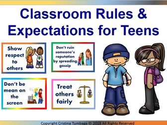 Classroom Rules and Expectations For Teens