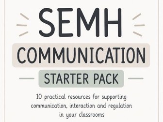 SEMH Communication Starter Bundle