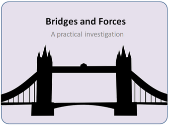 Bridge and Forces - PPT Presentation and printable  instructions