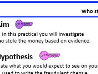 KS3 Who stole the money? Write-up