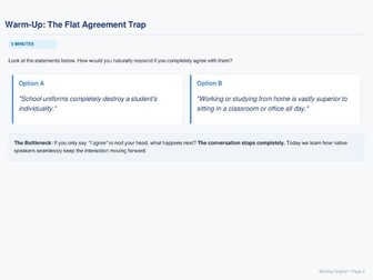 How to Disagree in English-An Interactive 45-Minute English Speaking Lesson