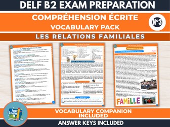 DELF B2 Reading & Vocabulary: Family Life