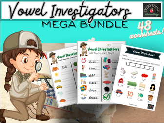 Vowel Investigator Bundle! Vowel Learning.
