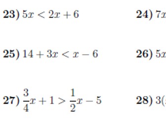 20 GCSE/IGCSE Algebra worksheets (with solutions) | Teaching Resources