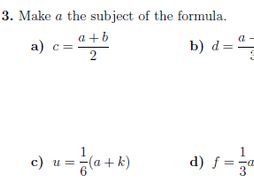 Rearranging formulae worksheet (with solutions) | Teaching Resources