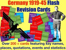 Germany 1919-45 Revision Flash Cards (200+ cards)