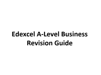 Edexcel A Level Business Revision Guide