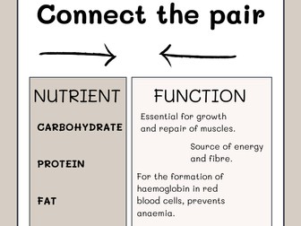 Nutrients Bundle + Literacy activity