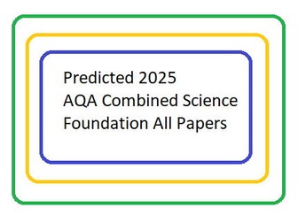 Predicted 2025 AQA Combined Science foundation All papers DATA ONLY