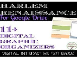Harlem Renaissance Digital Interactive Notebook Pages for Google Drive