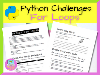 Python For Loops Programming Challenges