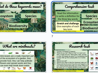 Biodiversity Project bundle (9 lessons) KS3 Science