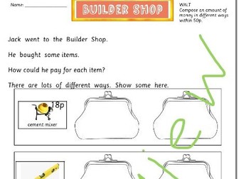 Building shopping problem solving within 20p and 50p