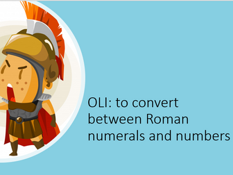 Roman numerals year 5 maths mastery