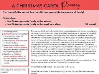 A Christmas Carol (AQA) Importance of Family