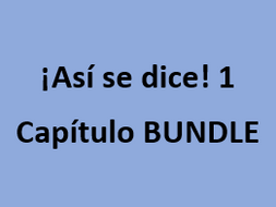 Así se dice 1 Capítulo 3 Bundle