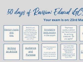 iGCSE English Language - 50 Days of Revision