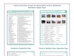 Tourist Attractions Around The World Combo Activity Worksheets