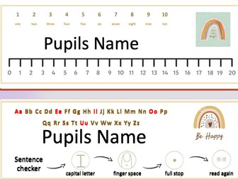 Personalised Pupil Name Mats - Editable