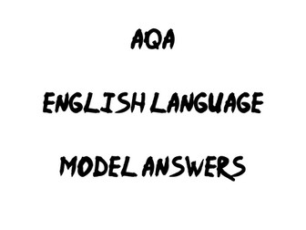 AQA Language Paper 1 June 2024 Model Answers