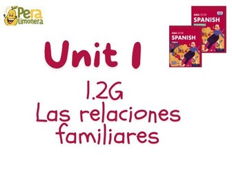 1.2G Las relaciones familiares (Spanish- New specification- Kerboodle)