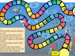 Tropical Math Maneuvers Game Board for the Secondary Classroom