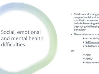 SEN parent/carer meeting - Social, Emotional and Mental Health needs.